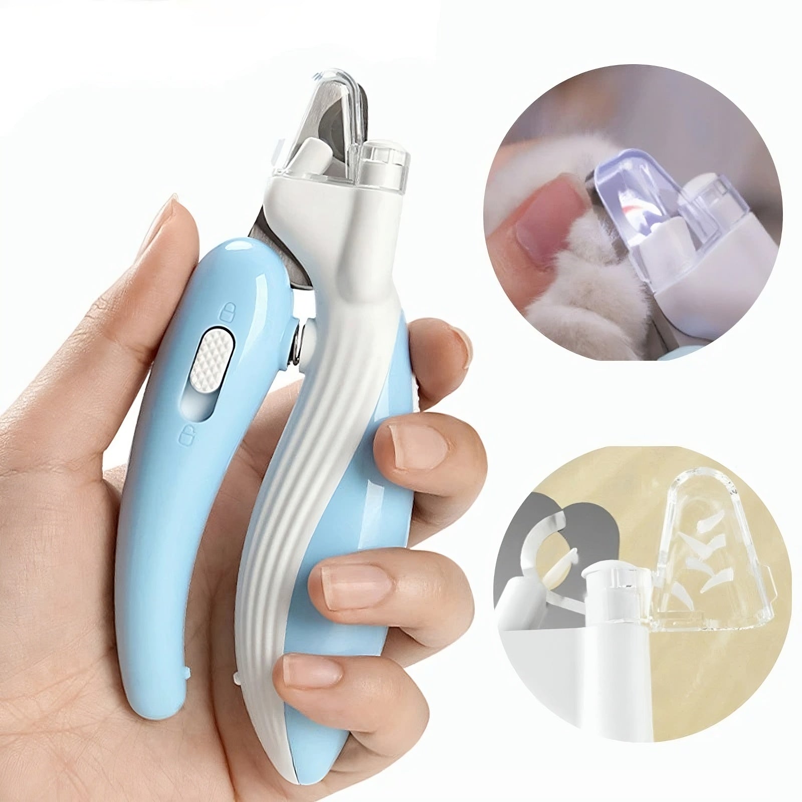 Pet Nail Clipper with LED Light – Safe Trimming Tool for Dogs & Cats