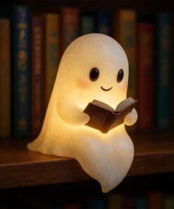 Cute Ghost Night Light – Silicone LED Lamp