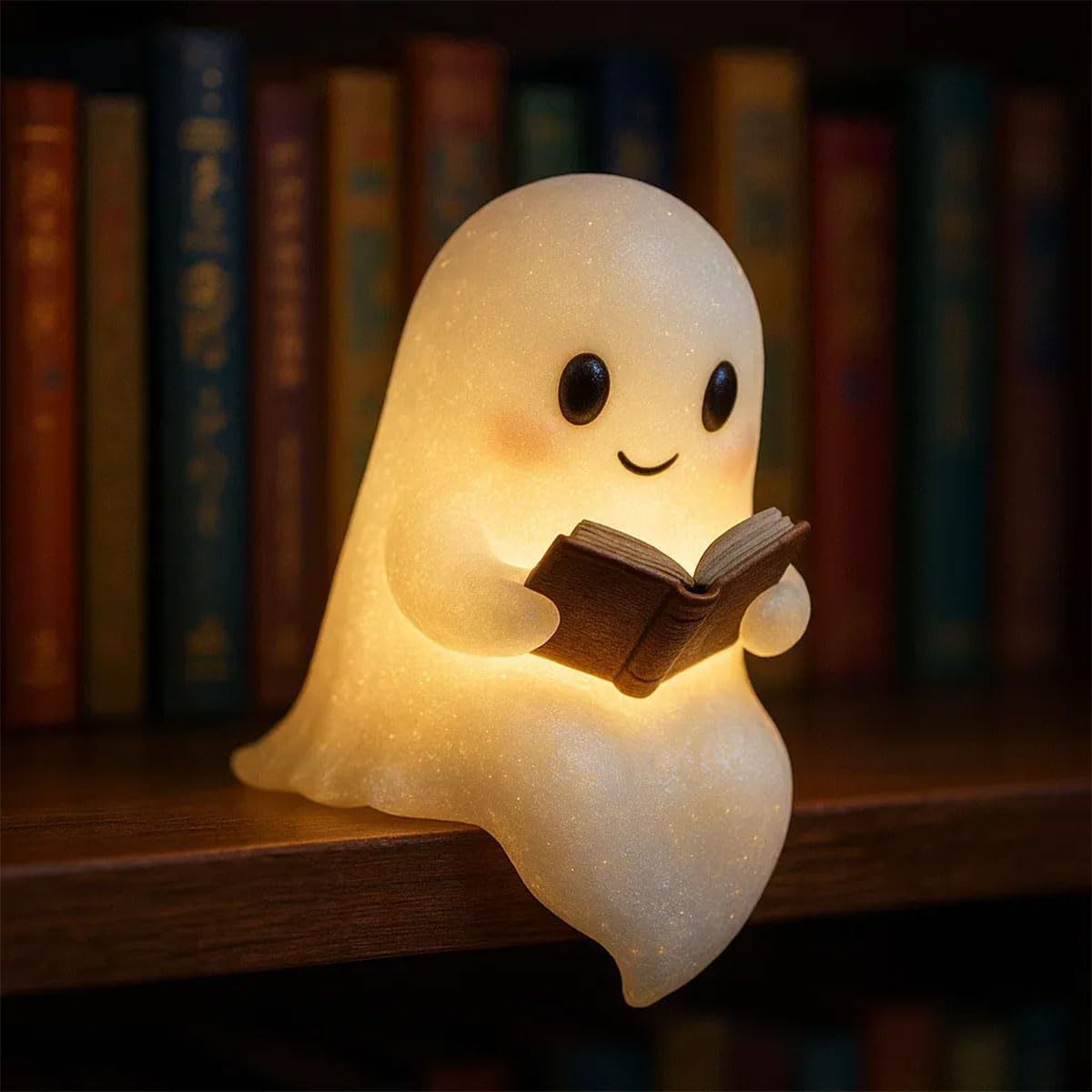 Cute Ghost Night Light – Silicone LED Lamp