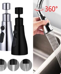 360° Rotating Faucet Extender – 3-Mode Kitchen Tap Adapter
