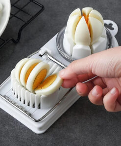 Dual-Purpose Egg Cutter & Wire Slicer – Stainless Steel Base
