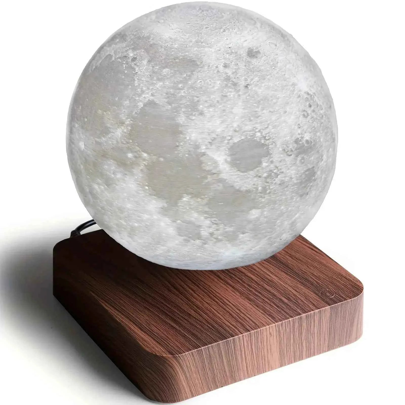 Levitating Moon Lamp – Magnetic Floating Night Light with 3 Modes