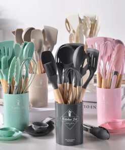 6-Piece Silicone Kitchen Utensil Set – Heat-Resistant Cooking Tools