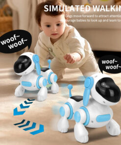 Smart Interactive Robotic Dog Toy – Walking Singing LED Puppy