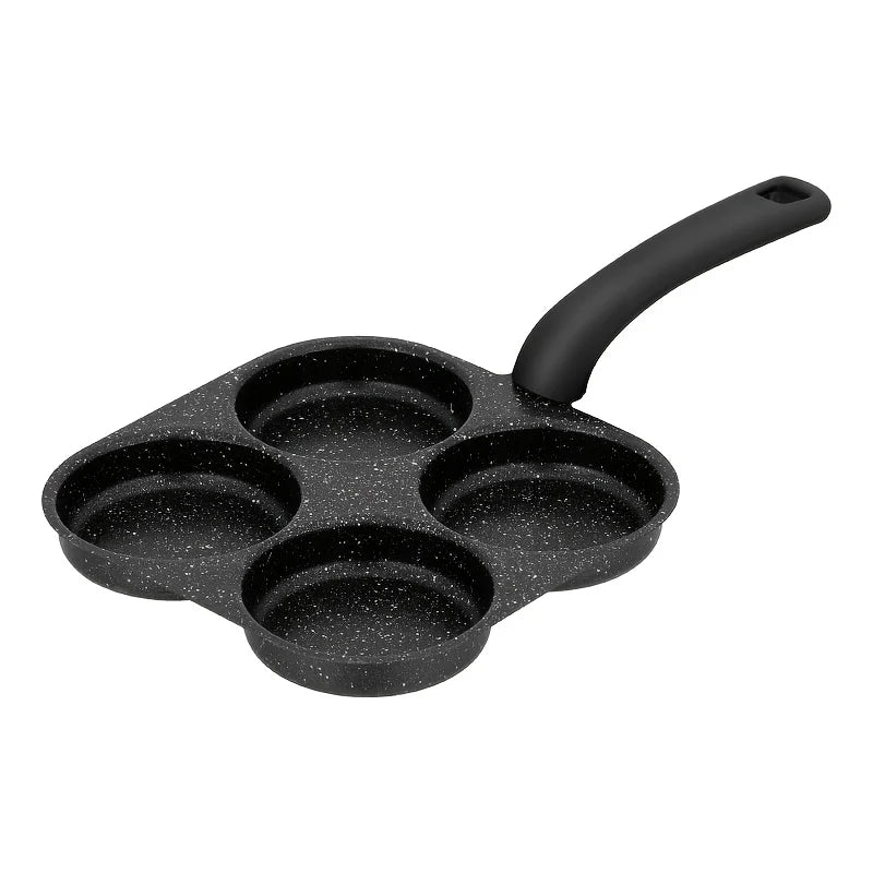 4-Hole Stone Coated Omelette Pan – Non-Stick Egg Frying Pan