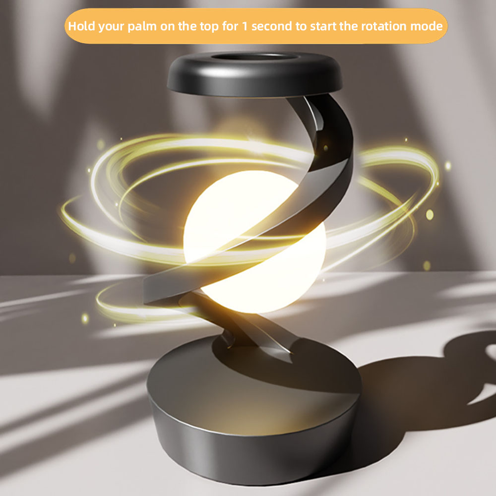 Rotating Moon Lamp – Magnetic Floating Night Light with 3 Modes