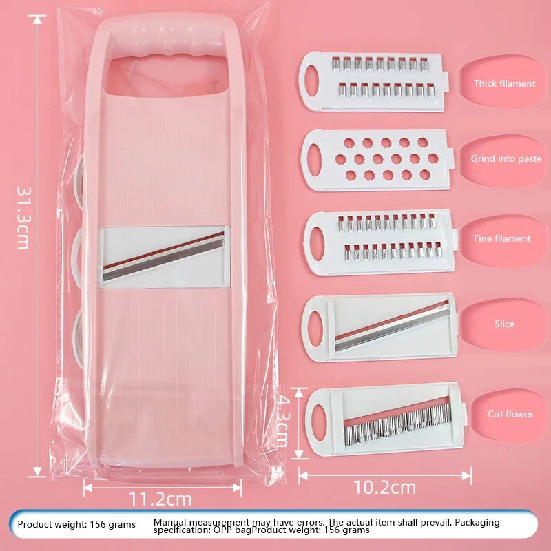 5-in-1 Multi-Functional Vegetable Chopper & Mandoline Dicer