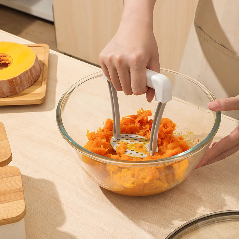 Manual Potato Masher & Vegetable Ricer – Heavy Duty Kitchen Tool