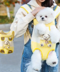 PAWSnug Hands-Free Pet Carrier – Chest Sling for Small Dogs & Cats