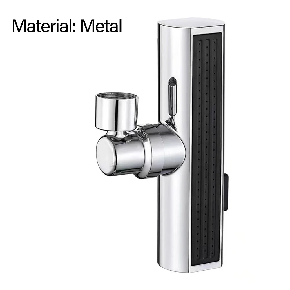 360° Rotating Faucet Extender – 3-Mode Kitchen Tap Adapter