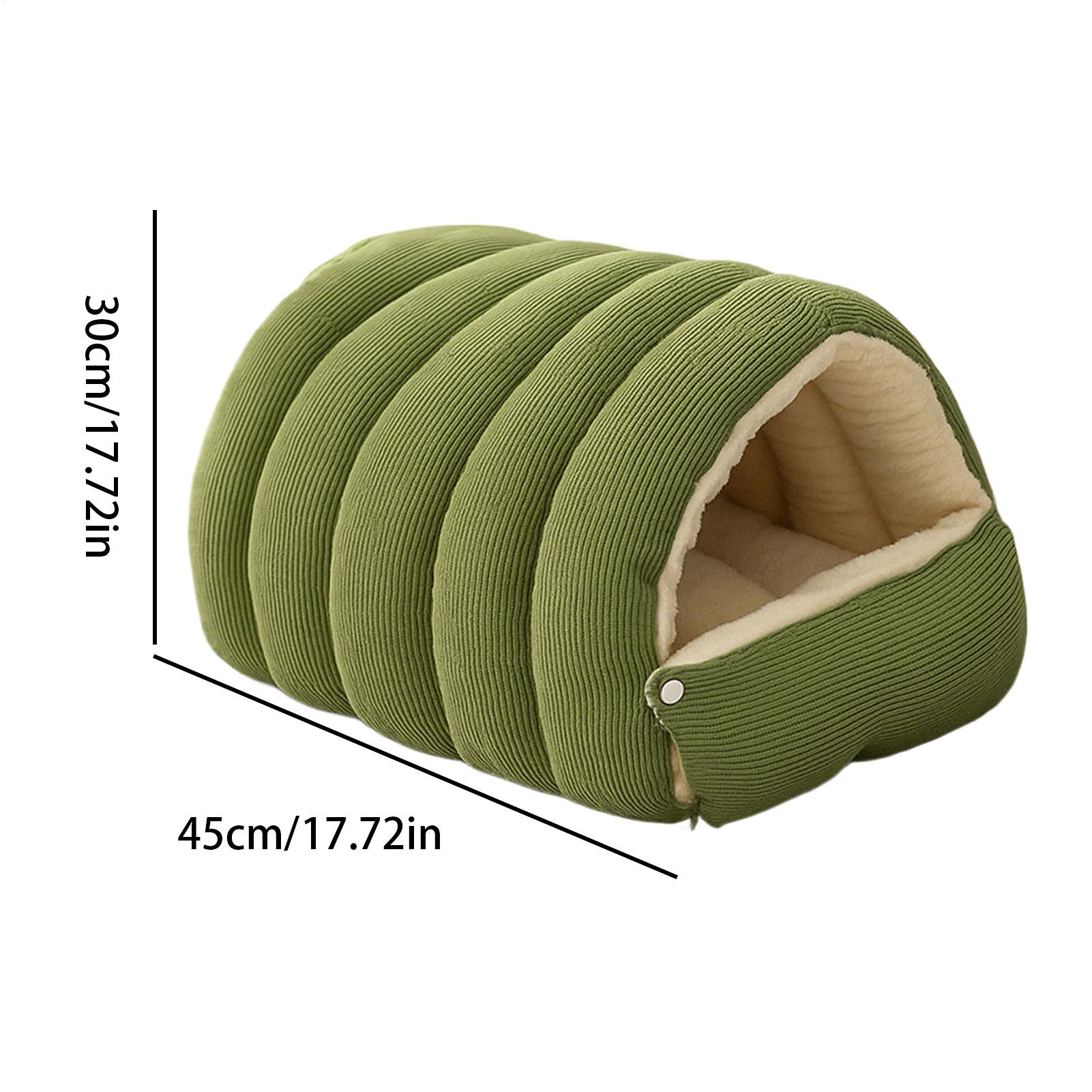 CozyPaw Warm Hideaway Haven for Cats – Plush Indoor Cave Bed