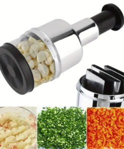Manual Stainless Steel Food Chopper – Vegetable & Herb Cutter