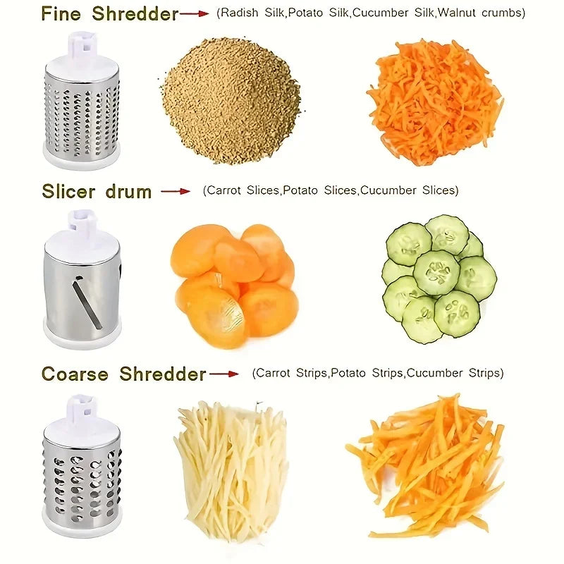 Vegetable & Cheese Cutter – Manual Slicer and Grater Tool