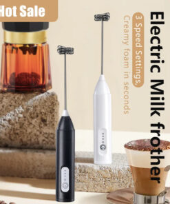 3-Speed Wireless Coffee Cream Frother – USB Rechargeable