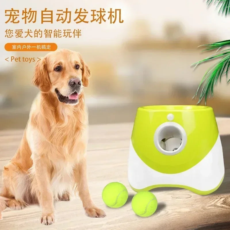 Automatic Tennis Ball Launcher for Dogs – Pet Ball Catapult Machine