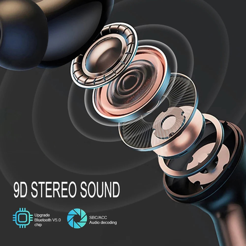 Thinkplus ANC Wireless Bluetooth Earbuds – LED Touch-Control, HD Mic