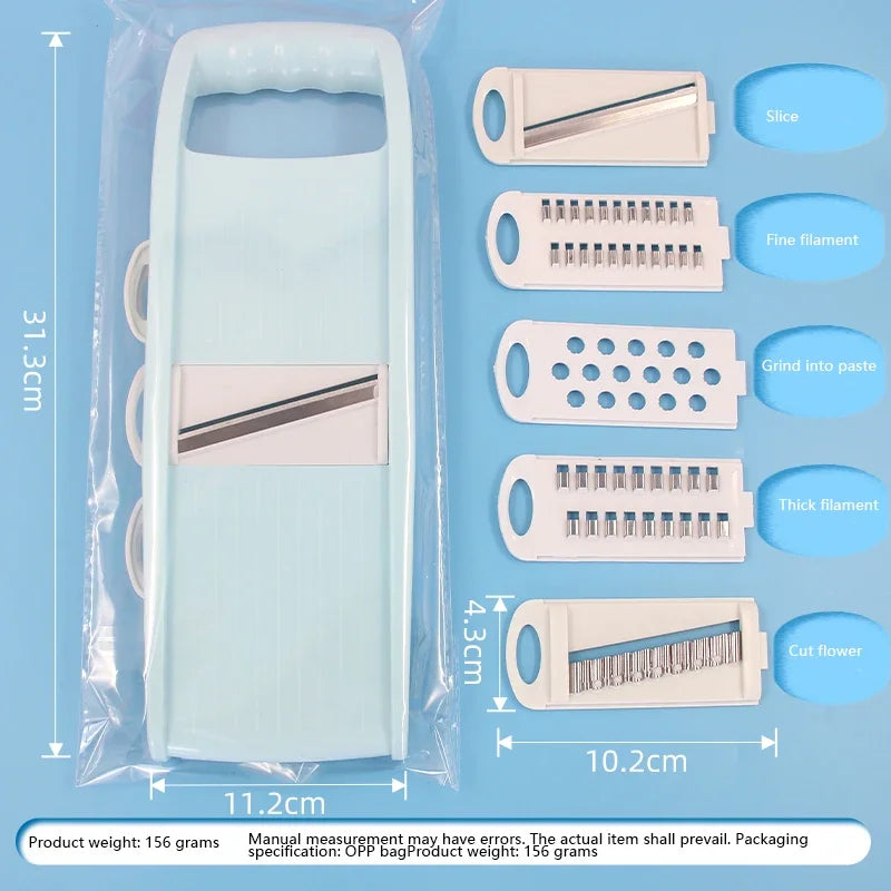 5-in-1 Multi-Functional Vegetable Chopper & Mandoline Dicer