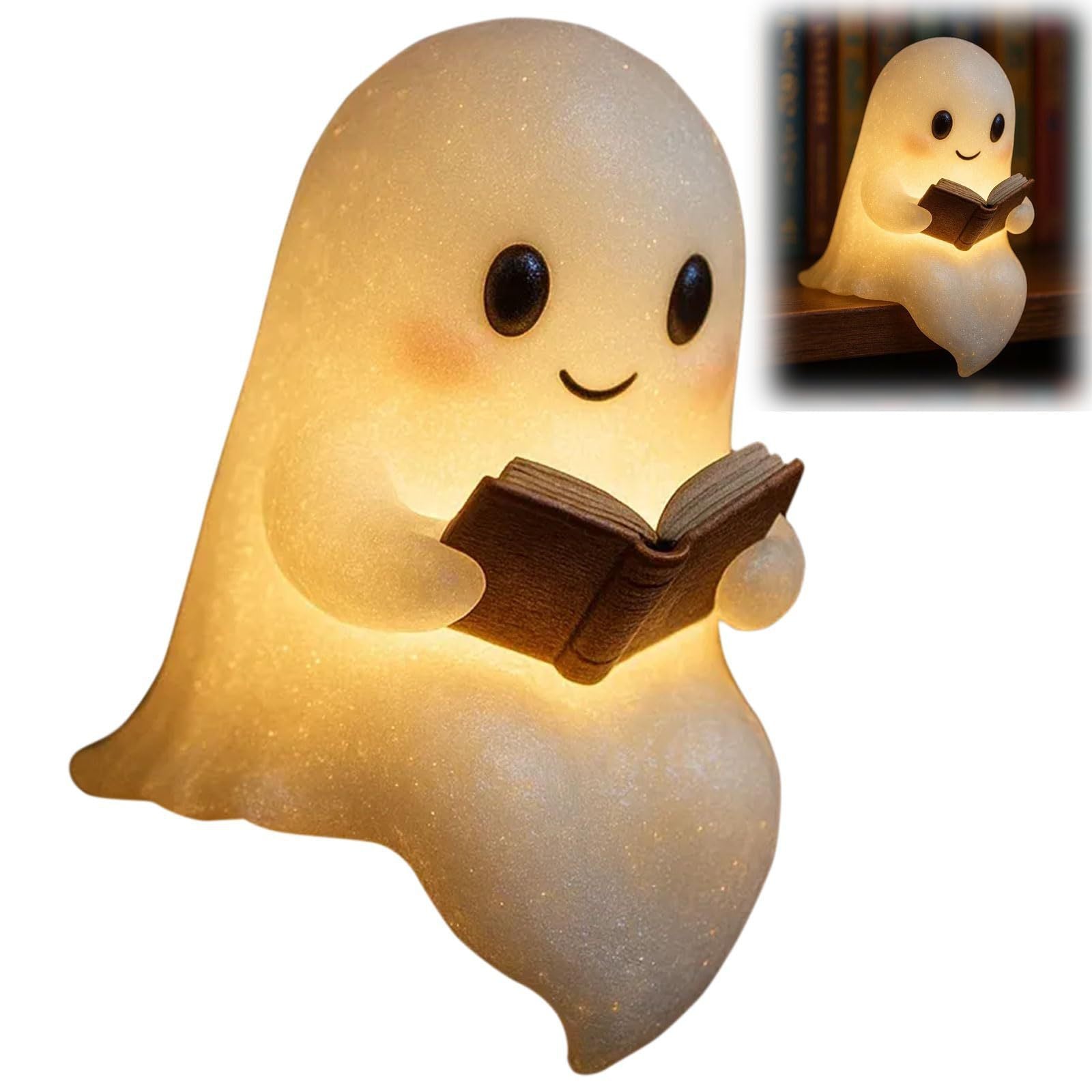 Cute Ghost Night Light – Silicone LED Lamp