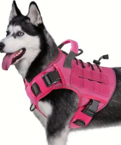 Tactical Dog Harness – Heavy-Duty Polyester, Fully Adjustable Vest